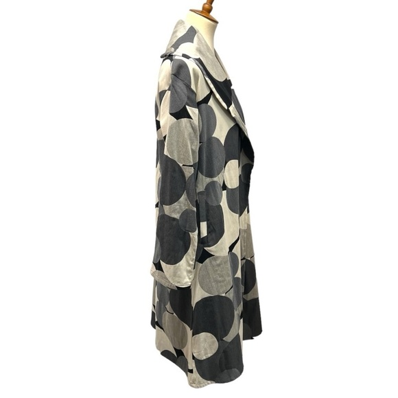 Bryn Walker Big Dot Print Open Front Art To Wear Lightweight Jacket Women Small - Picture 13 of 16